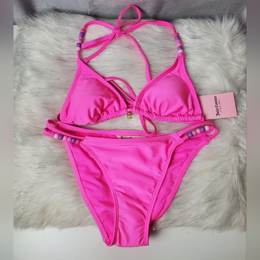JUICY COUTURE Pink Charms And Bikinis Set
